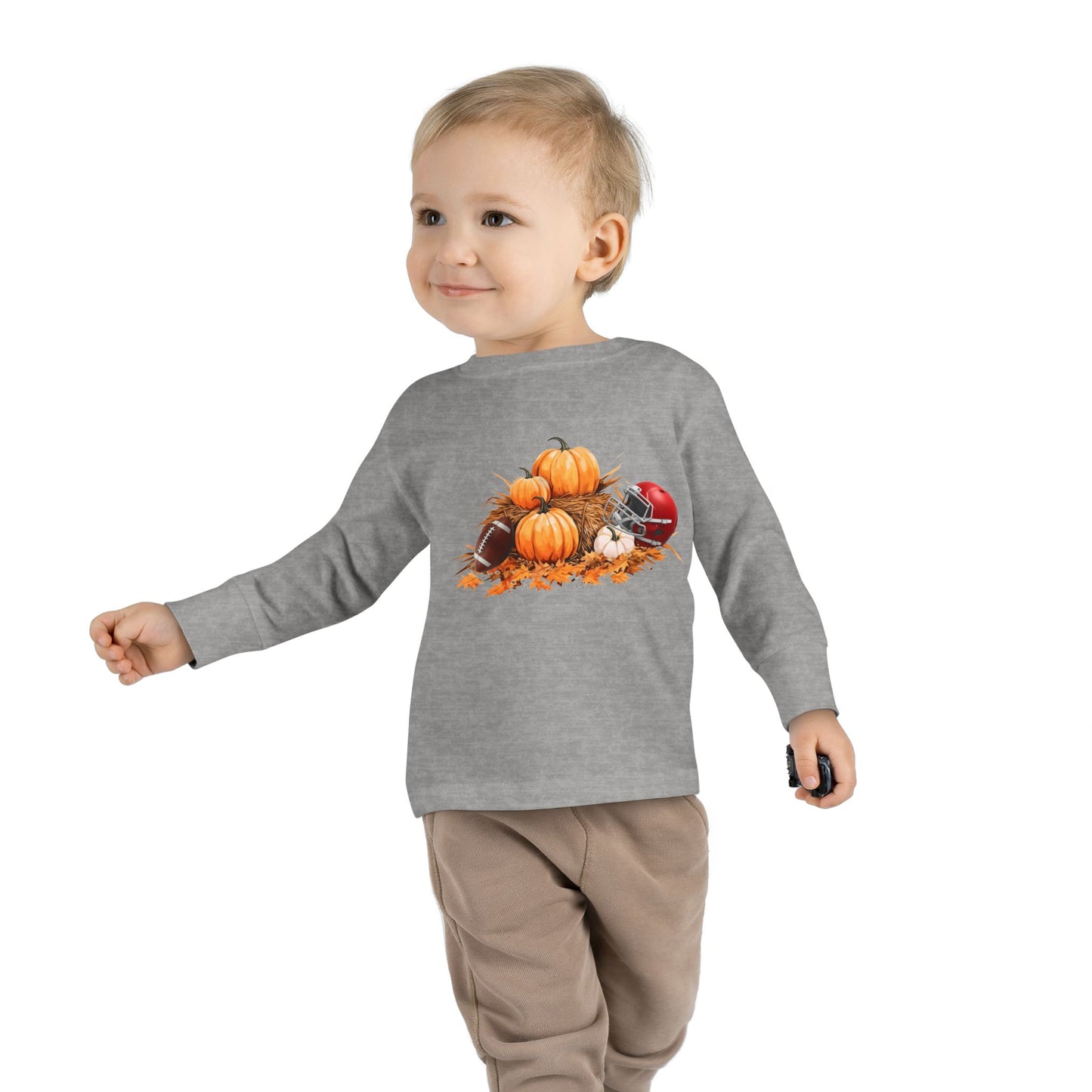 Fall Football Kids Long Sleeve Tee-Rabbit Skins 3302