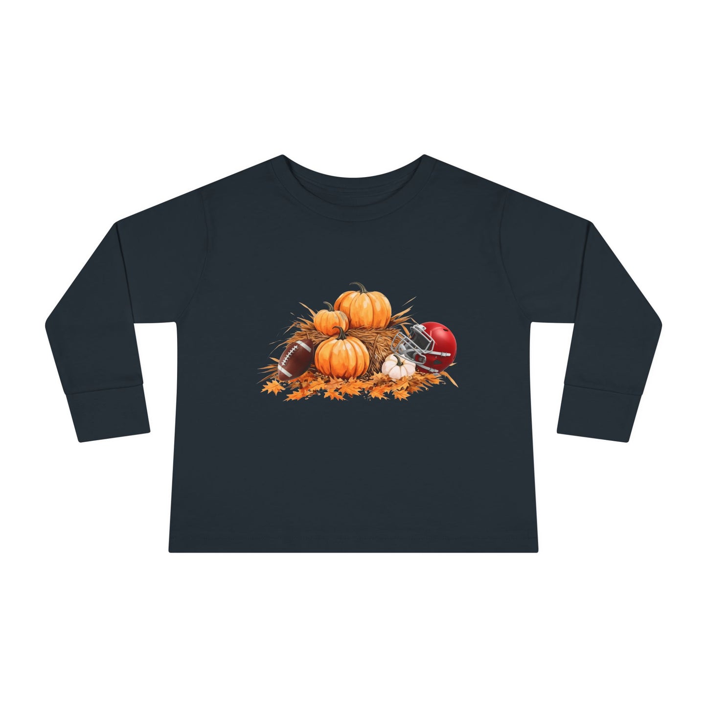Fall Football Kids Long Sleeve Tee-Rabbit Skins 3302