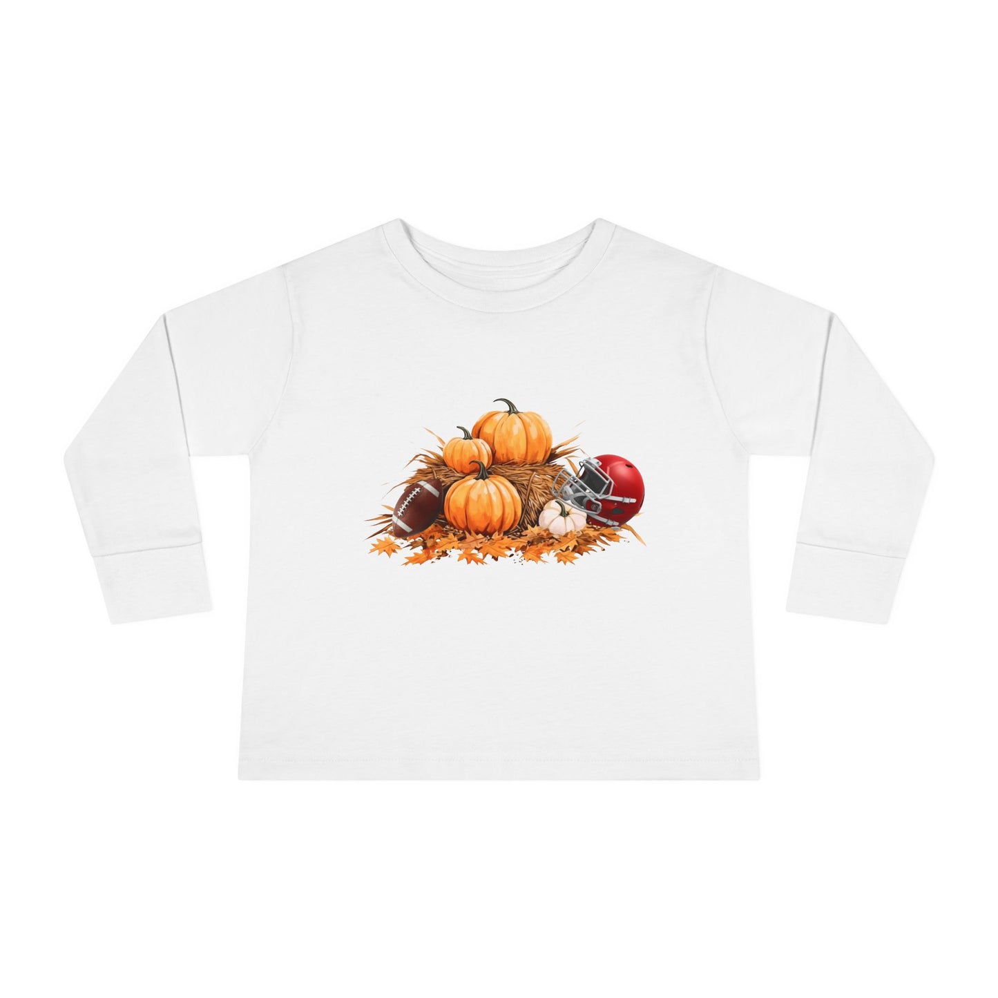 Fall Football Kids Long Sleeve Tee-Rabbit Skins 3302