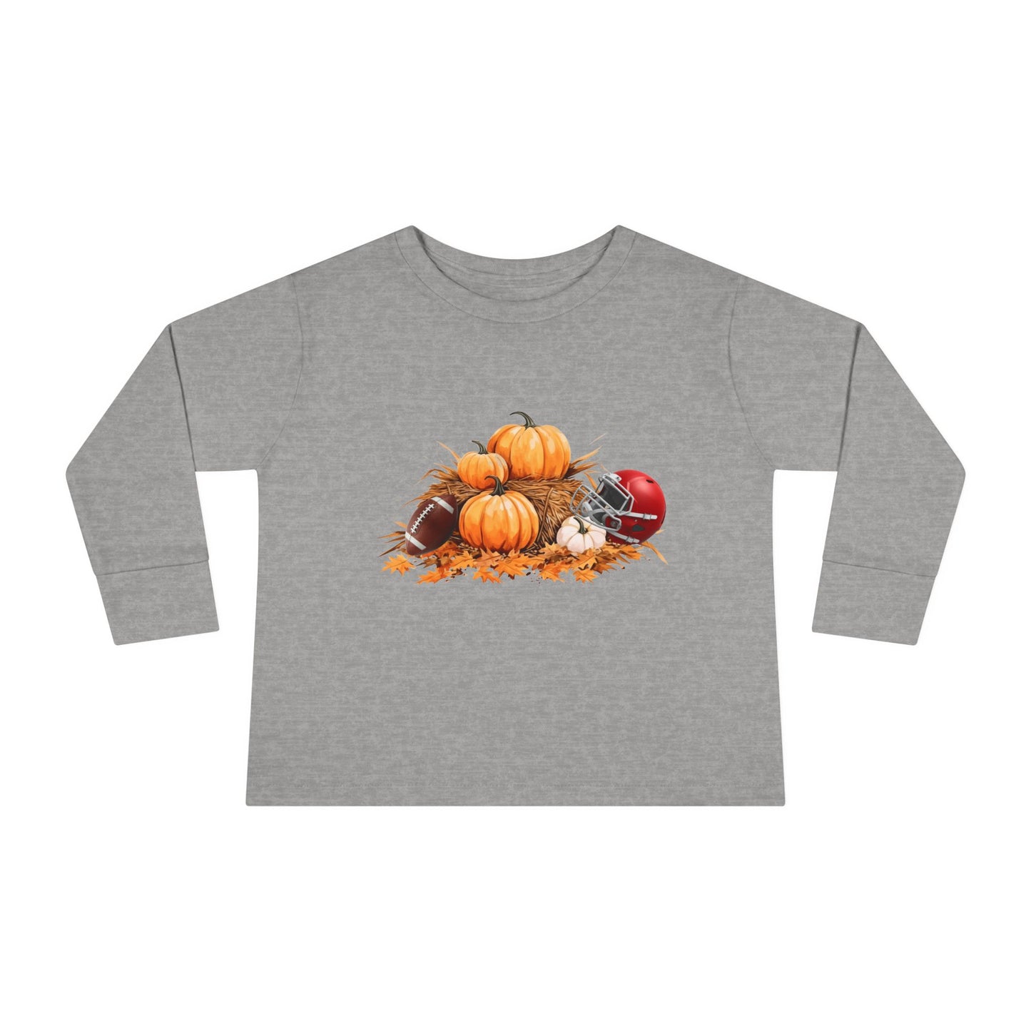 Fall Football Kids Long Sleeve Tee-Rabbit Skins 3302