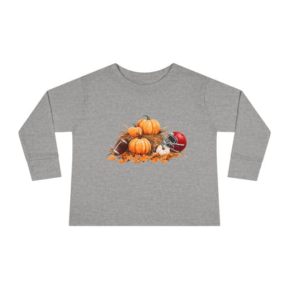 Fall Football Kids Long Sleeve Tee-Rabbit Skins 3302